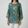 Long-Sleeve Floral Print Blouse