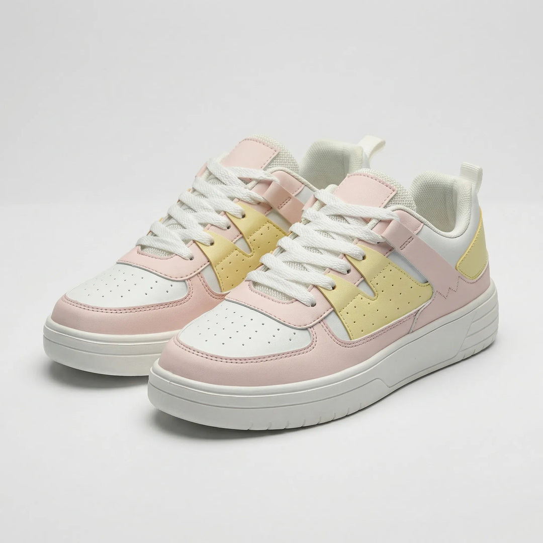 Bloompace - Color-Block Low-Top Lace-Up Sneaker