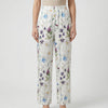 Floral Print Straight-Leg Casual Pants