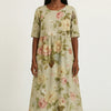 Floral Print Relaxed Midi Dress