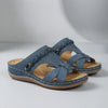 Bohemian Wedge Slip-On Sandals for Women