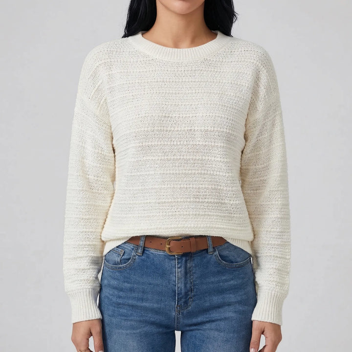 Bowvelle - Relaxed Fit Pullover With Back Bow Detail