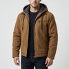 Fleece-Lined Hooded Zip Jacket for Men