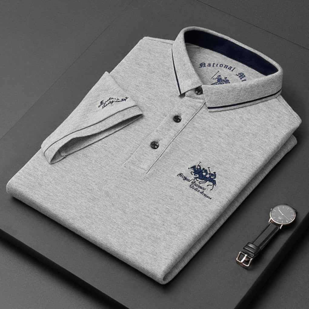 Casual Button Down Polo Shirt for Men