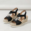 Open-Toe Wedge Platform Sandal