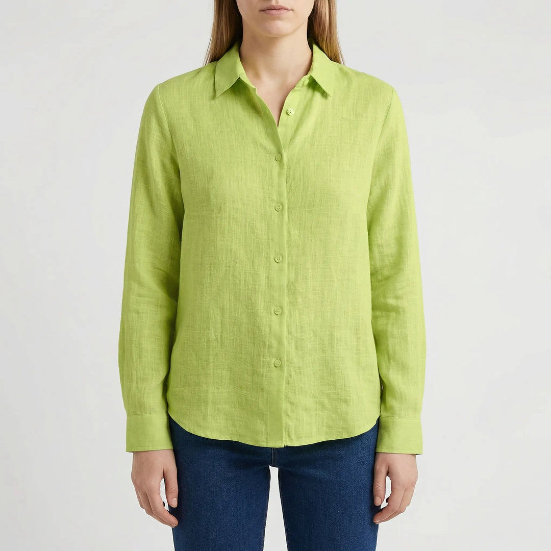 Brezella - Relaxed Button-Down Women's Blouse