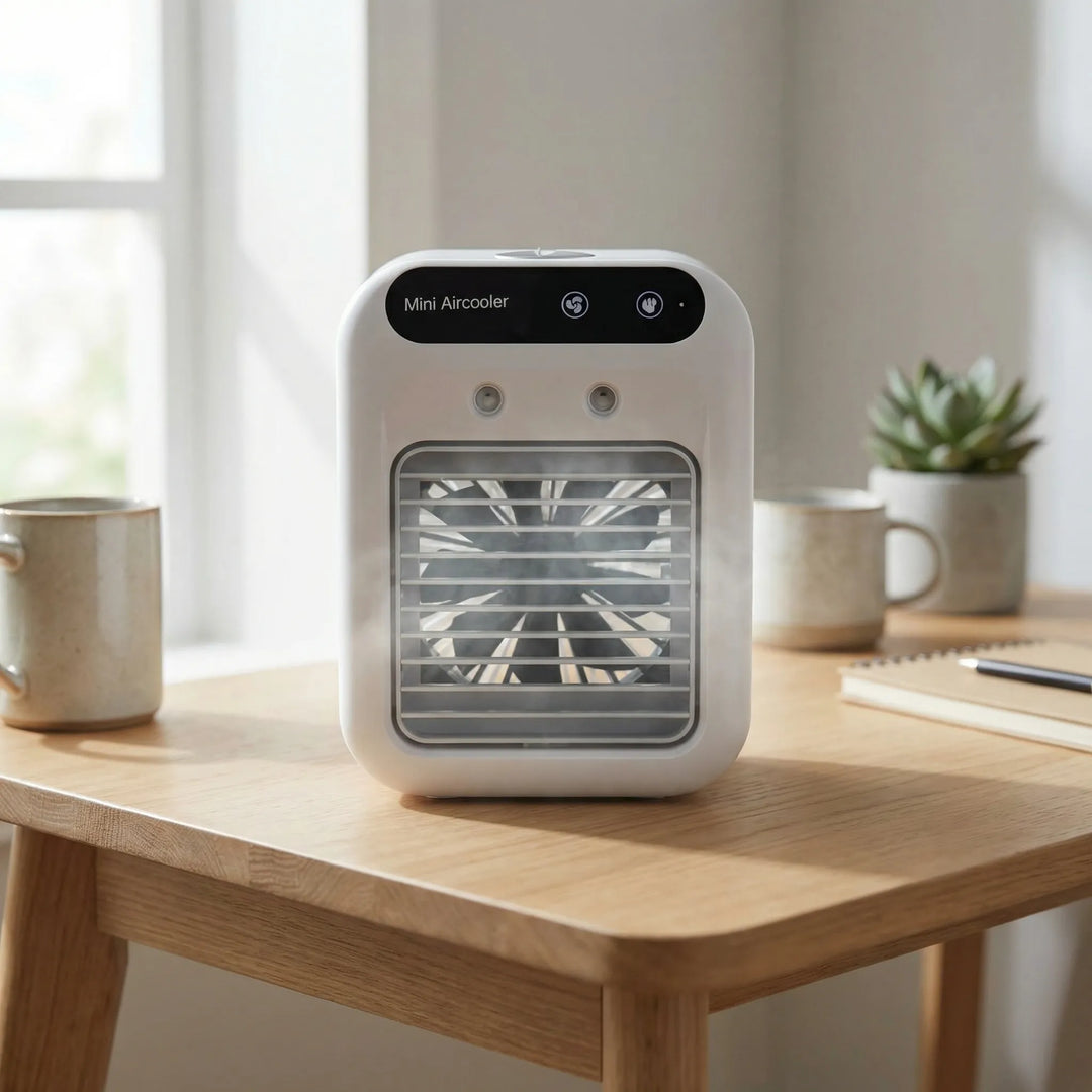 Brezora - Compact Tabletop Air Cooler With Diffuser
