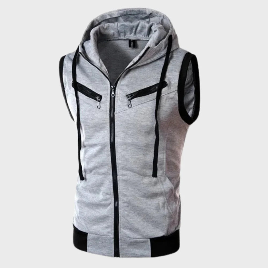 Sleeveless Hooded Vest jacket for Men