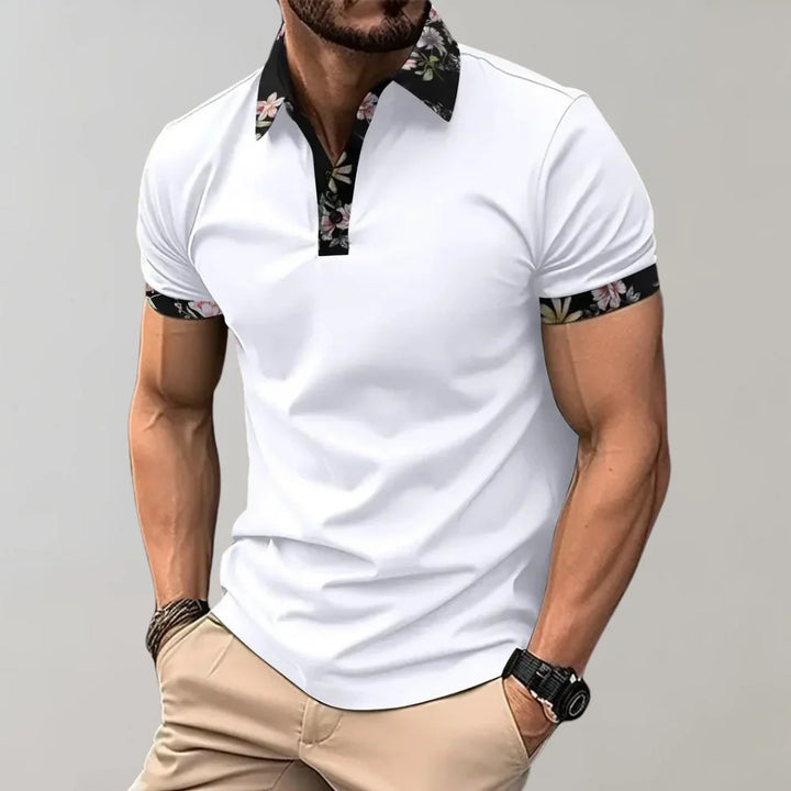 Classic Fit Short Sleeve Polo Shirt for Men