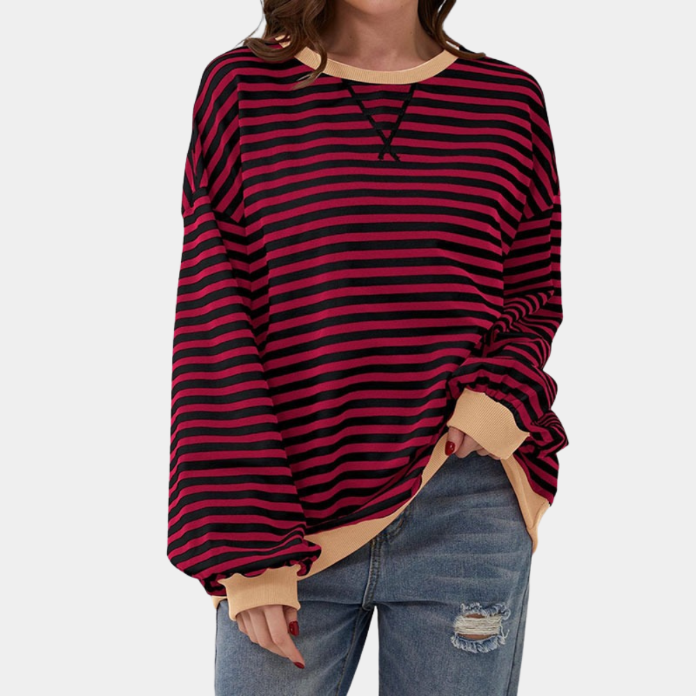 Oversized Striped Sweater for Women