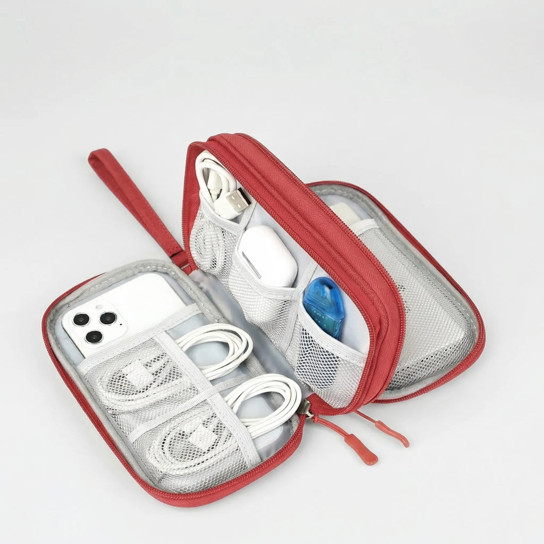 Cablivo - Double-Layer Travel Cable Organizer Pouch