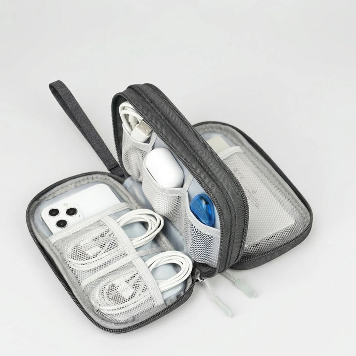 Cablivo - Double-Layer Travel Cable Organizer Pouch
