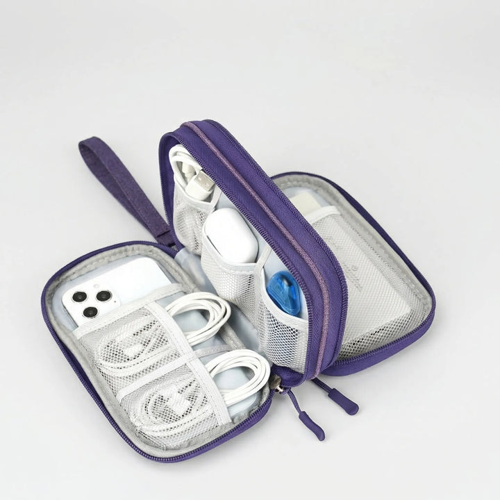 Cablivo - Double-Layer Travel Cable Organizer Pouch