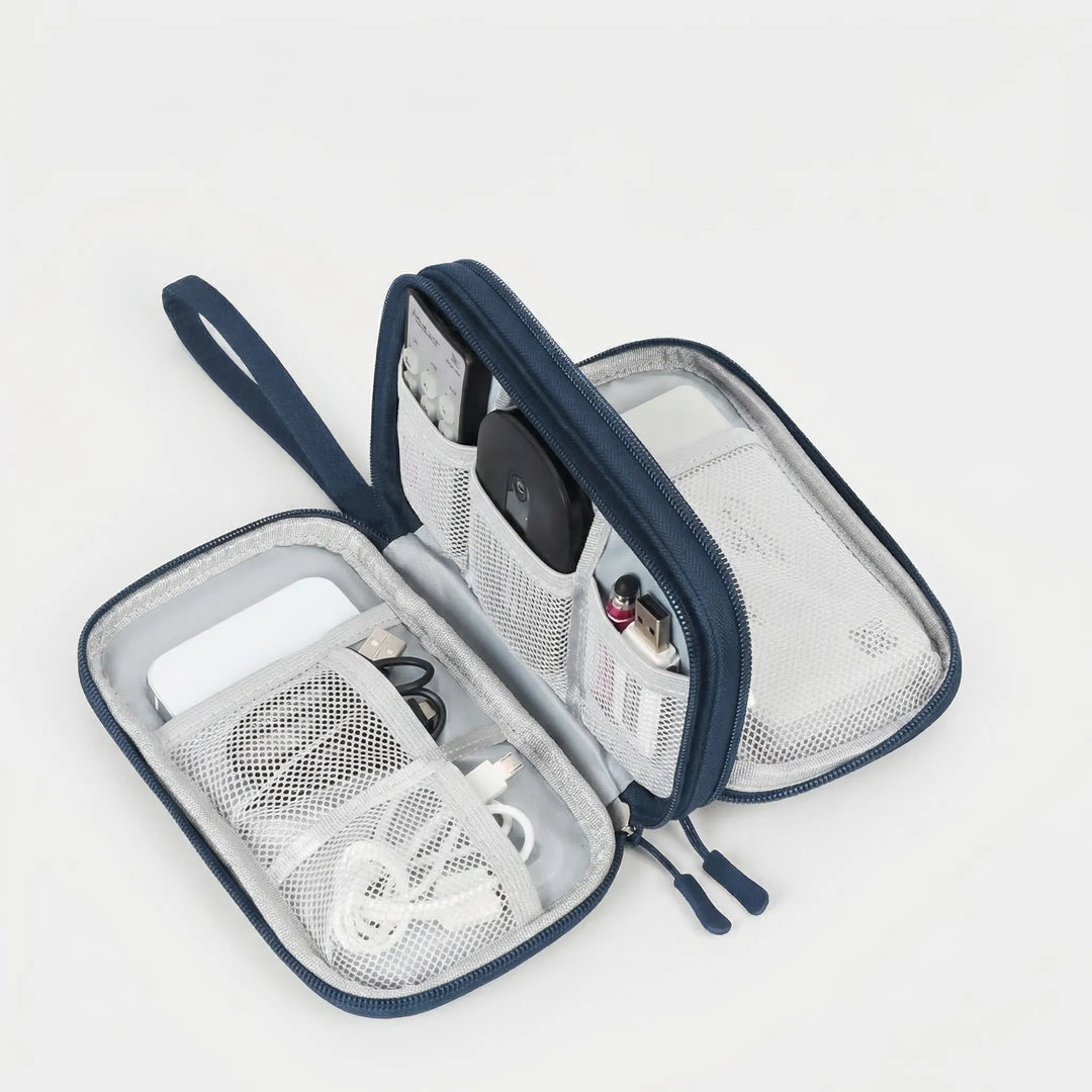 Cablivo - Double-Layer Travel Cable Organizer Pouch