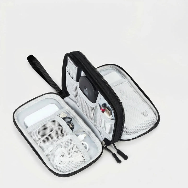 Cablivo - Double-Layer Travel Cable Organizer Pouch