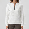 Cable Knit Quarter-Zip Pullover