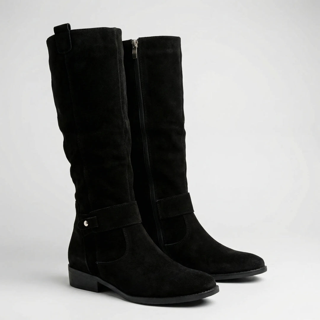 Caldera - Knee-High Slip-On Suede-Look Boot