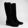 Knee-High Slip-On Suede-Look Boot for Women