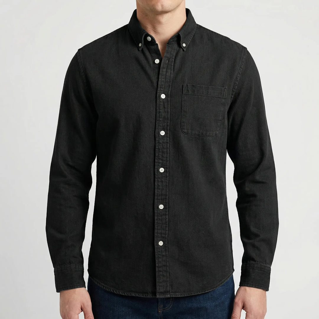 Calvoro - Long Sleeve Button-Up Casual Shirt