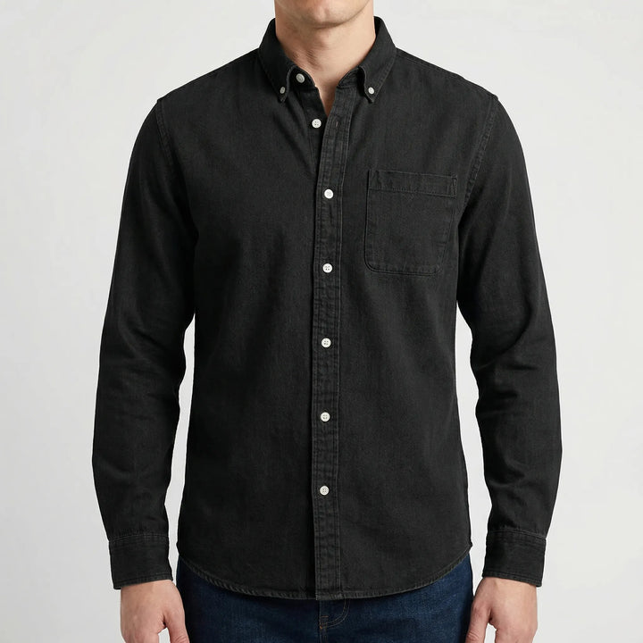 Calvoro - Long Sleeve Button-Up Casual Shirt