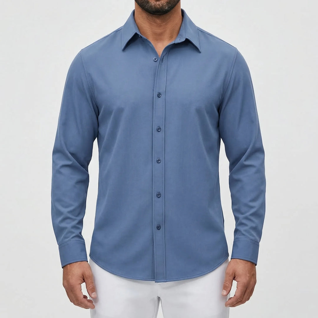 Calvrex - Long Sleeve Casual Button-Down Shirt