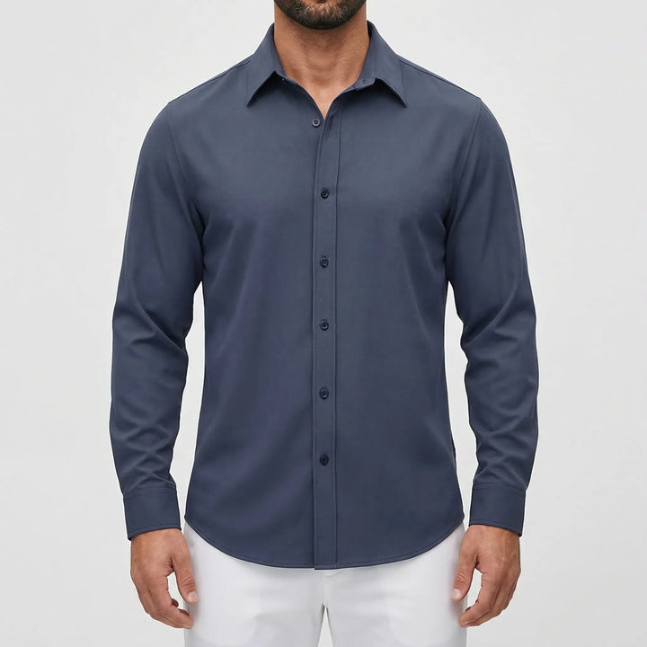 Calvrex - Long Sleeve Casual Button-Down Shirt