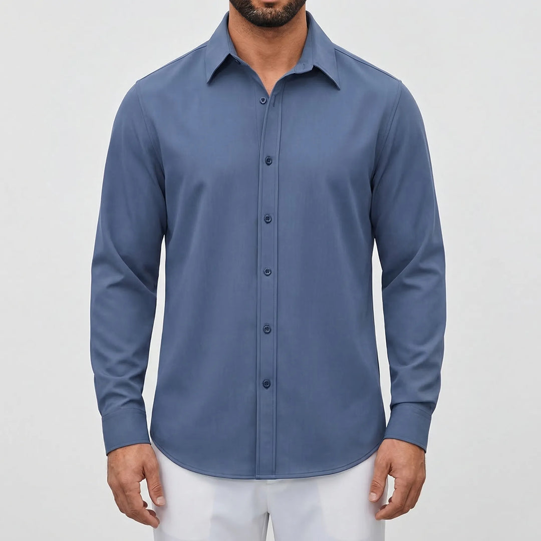 Calvrex - Long Sleeve Casual Button-Down Shirt