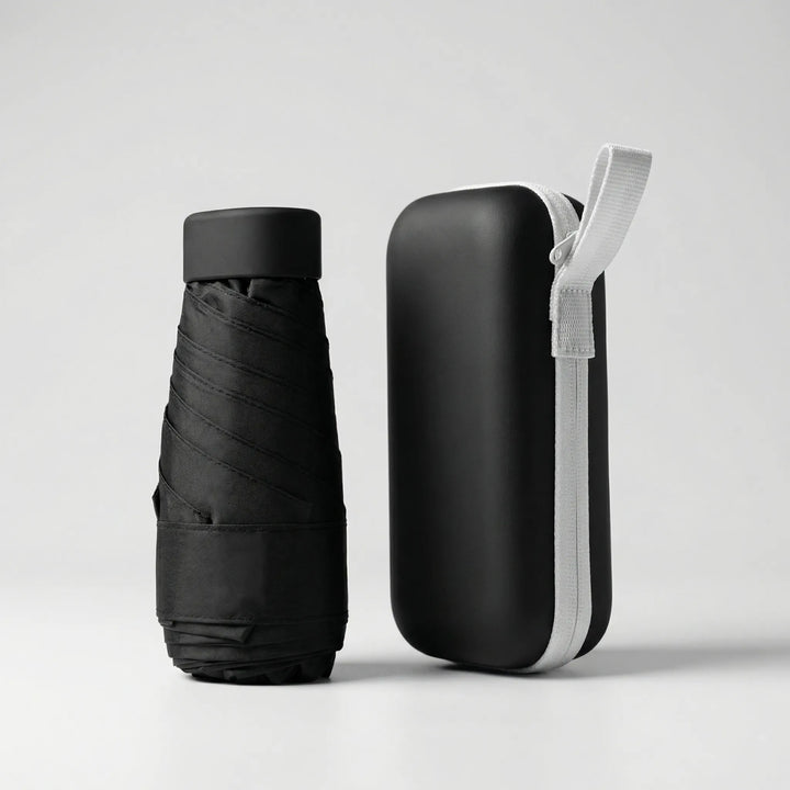 Canopiq - Compact Flat-Fold Travel Umbrella With Case