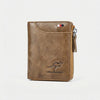 Compact Zip-Closure Bifold Wallet for Men