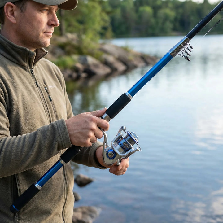 Castlyne - Telescopic Rod And Spinning Reel Combo Kit
