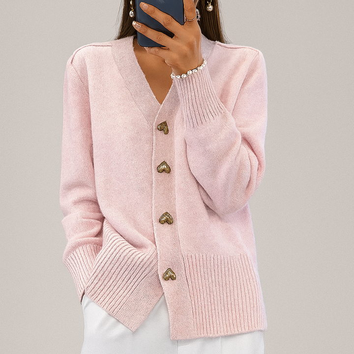 Cozy V Neck Knitted Cardigan for Women