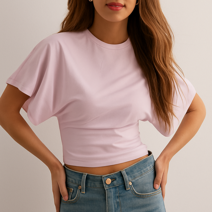 Classic Round Neck Summer T-Shirt for Women