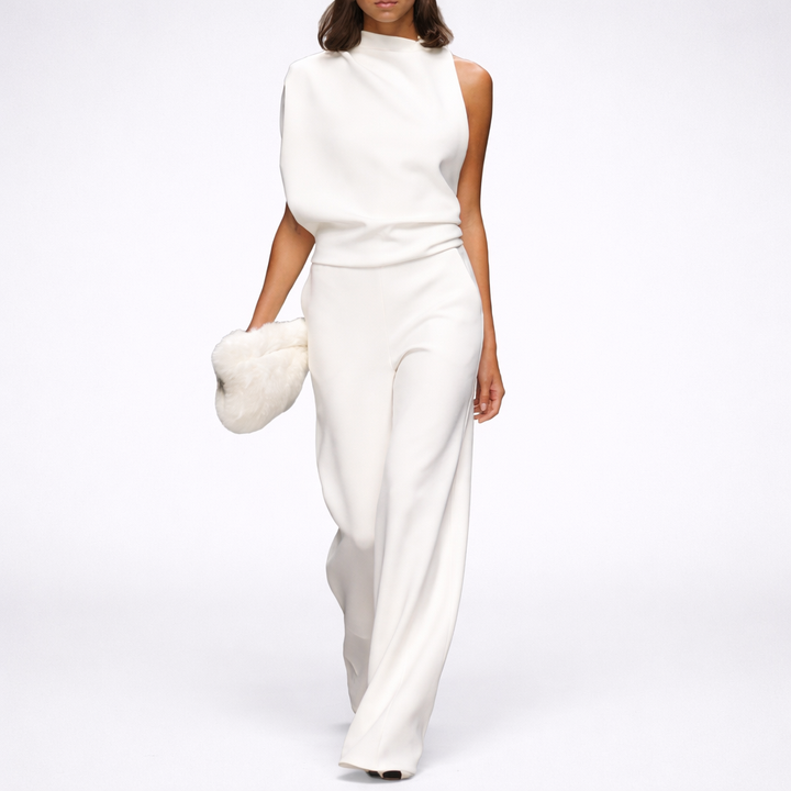 Sleeveless Jumpsuit with Open Back for Women