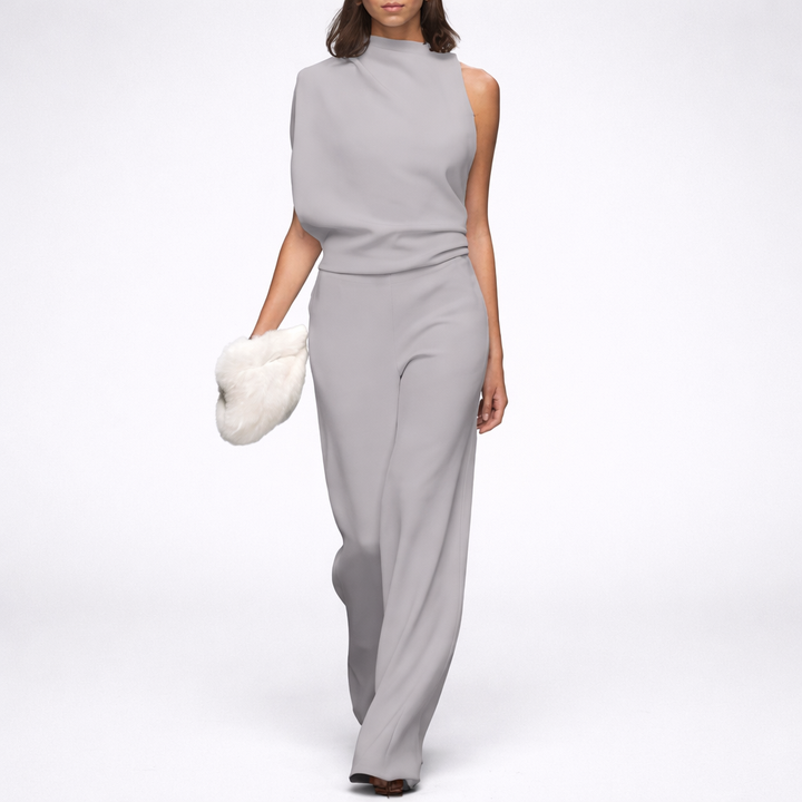 Sleeveless Jumpsuit with Open Back for Women