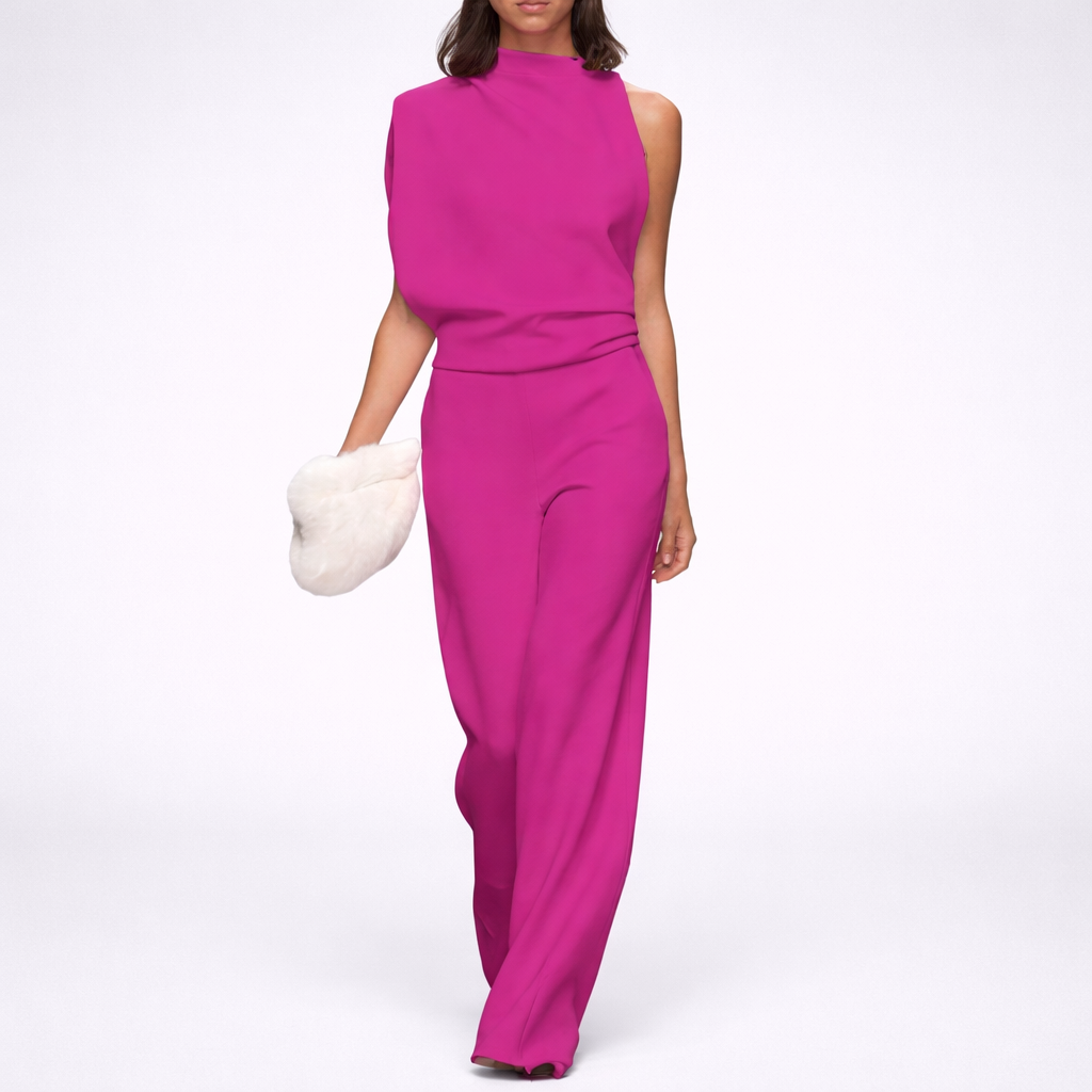 Sleeveless Jumpsuit with Open Back for Women