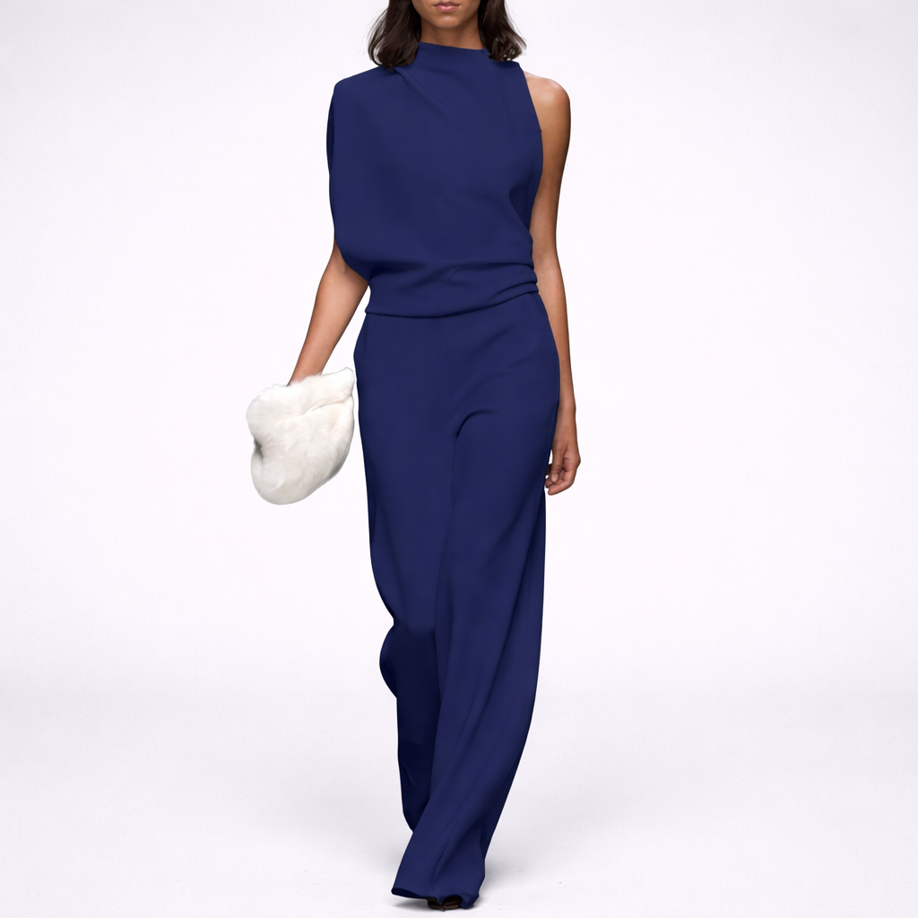 Sleeveless Jumpsuit with Open Back for Women