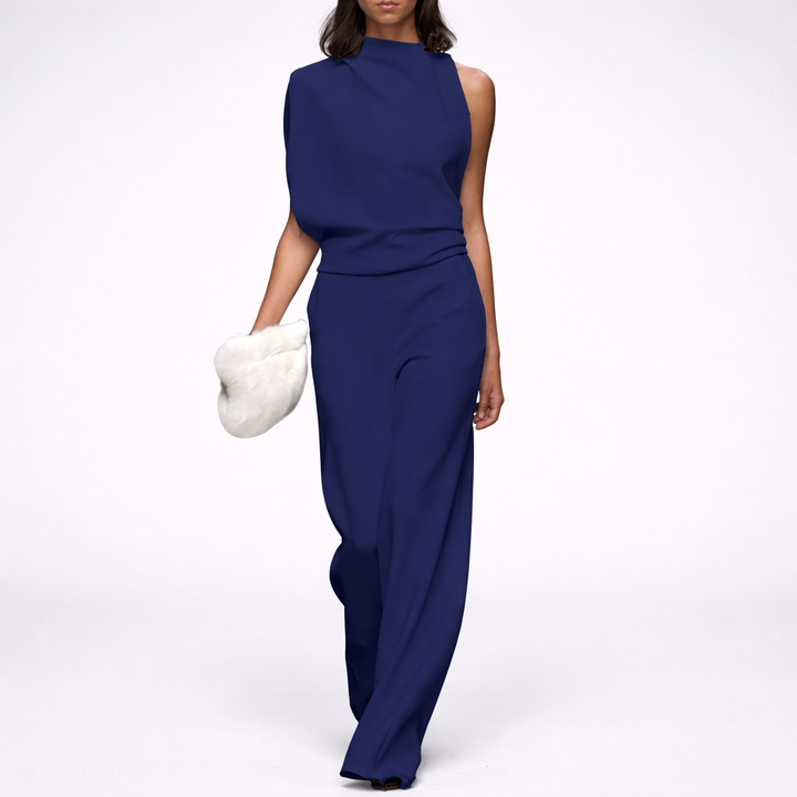 Sleeveless Jumpsuit with Open Back for Women