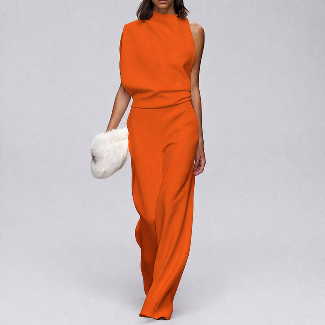 Sleeveless Jumpsuit with Open Back for Women