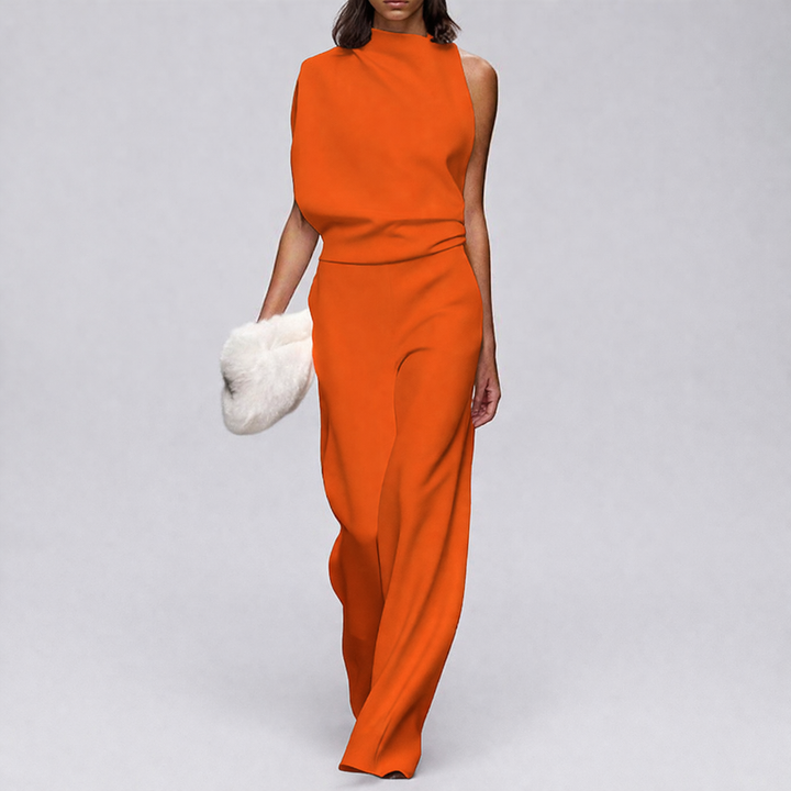 Sleeveless Jumpsuit with Open Back for Women