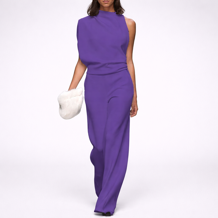 Sleeveless Jumpsuit with Open Back for Women