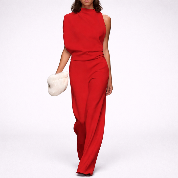 Sleeveless Jumpsuit with Open Back for Women