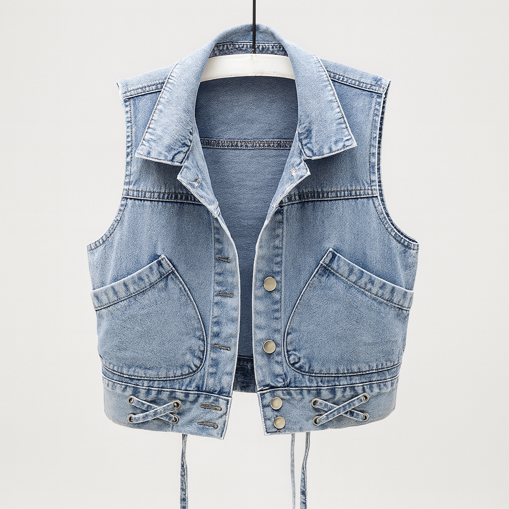 Women’s Lightweight Denim Vest Tops