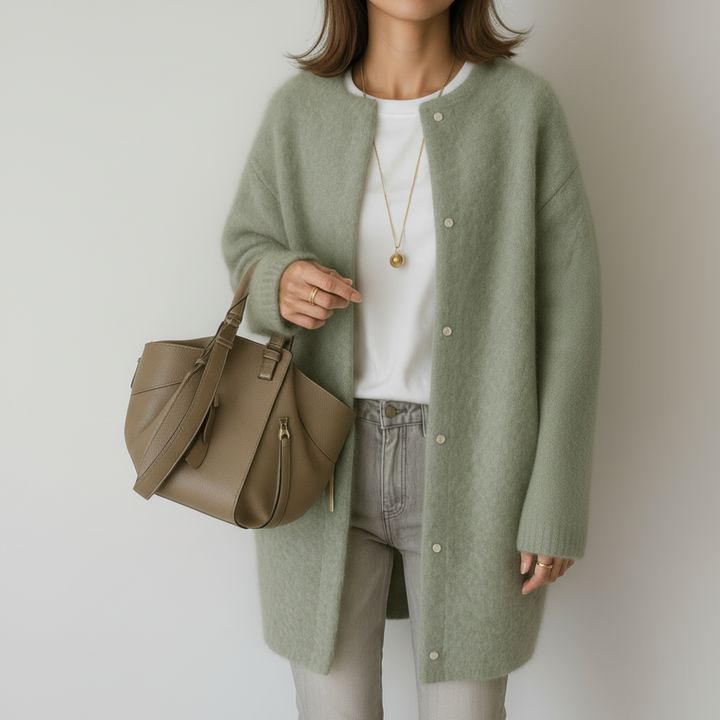 Cozy Minimal Soft Knitted Jacket for Women