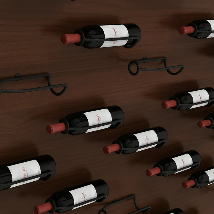 Elegant Wall Mounted Iron Wine Rack Storage