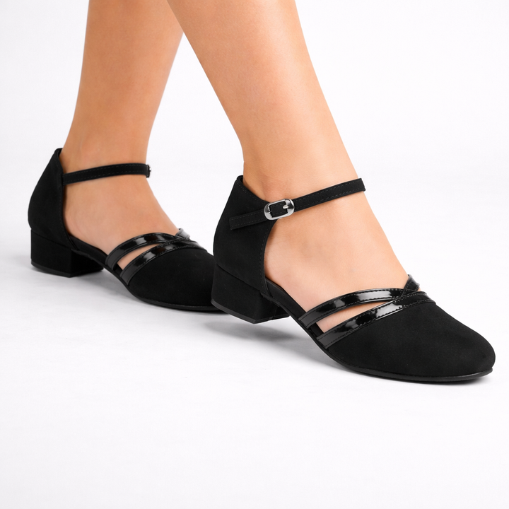 Low Square Heel Latin Dance Shoe