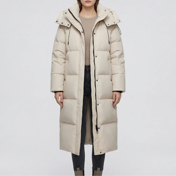 Chilluxe - Long Hooded Insulated Puffer Jacket