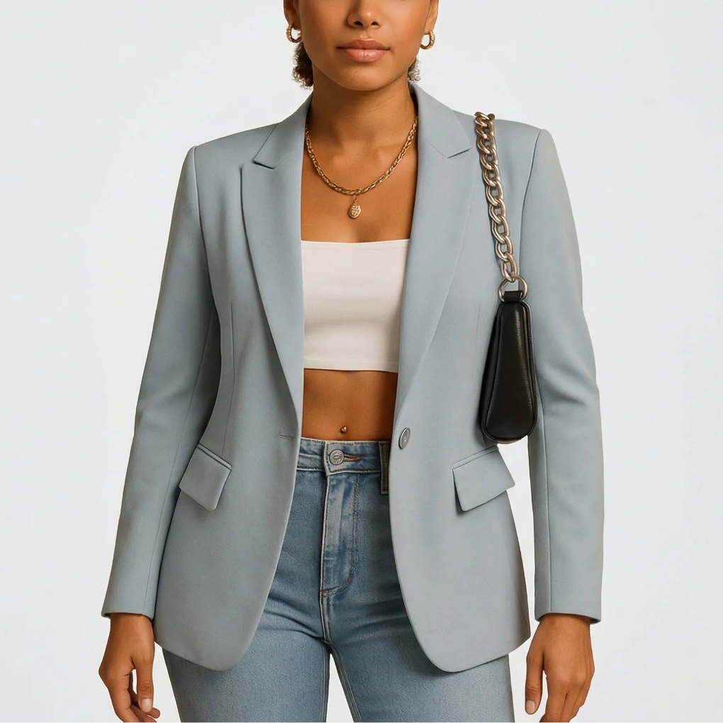 Claireux - Single-Button Structured Women's Blazer