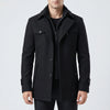 Lapel Collar Button-Front Men's Jacket