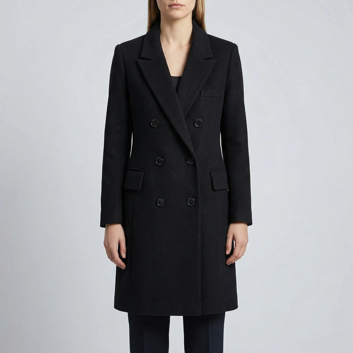 Clareven - Double-Breasted Longline Winter Coat