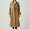 Longline Structured Button-Front Coat